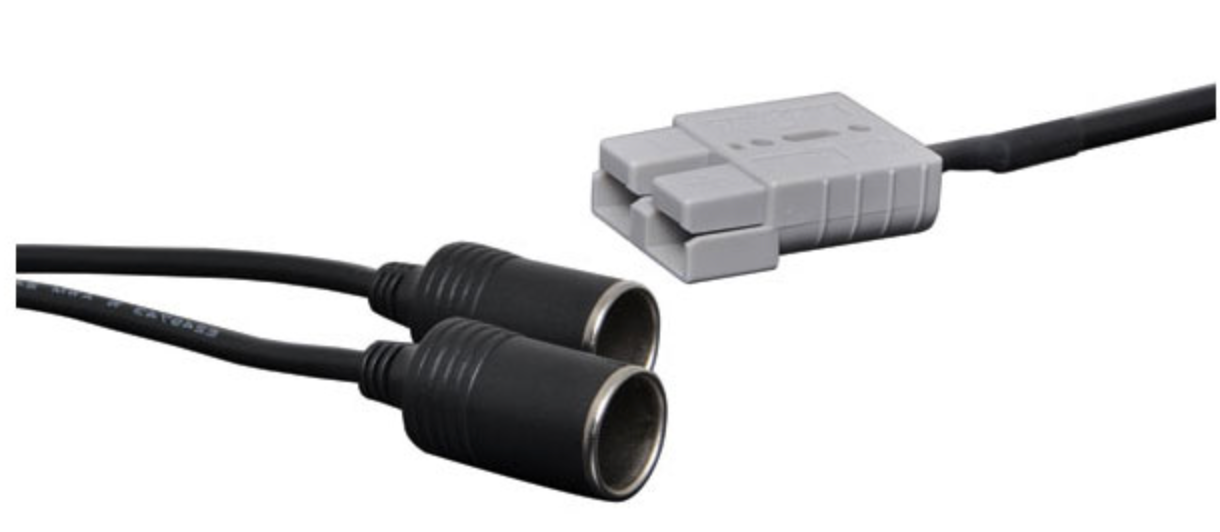 DC Power Cables 0.3m Dual Car Accessory Socket To Anderson Style Cable M8645