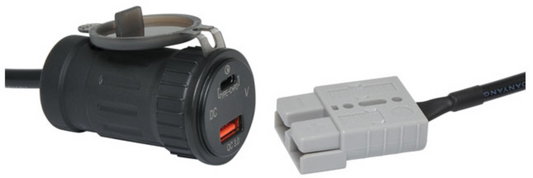 DC Power Cables 2m Anderson Style To USB C QC / PD Charger M8655