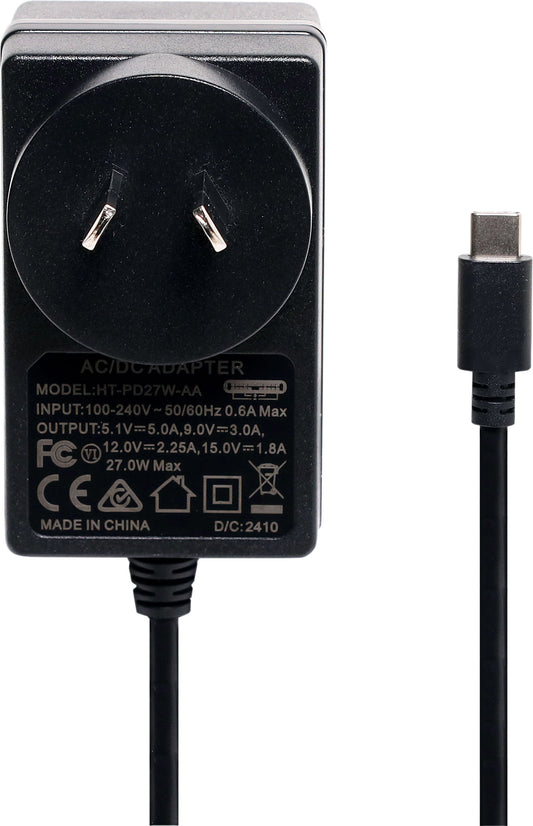 USB Charging UUSB-C 5.1V 27W 5A Device Power Supply M8822B
