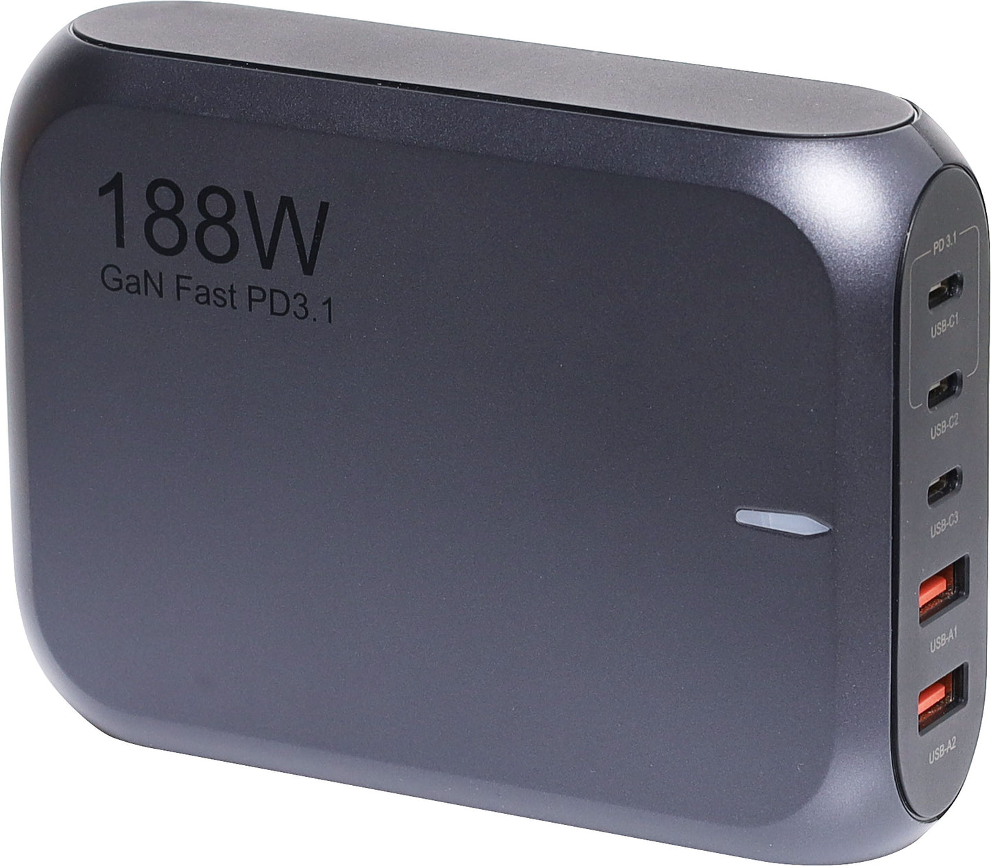 USB Charging 5 Port USB-C QC3.0 188W PD GaN Wall Charger M8871