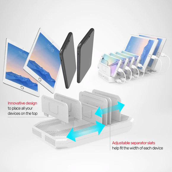 USB Charging 10 Port 19.2A High Current Desktop USB Charger M8882A