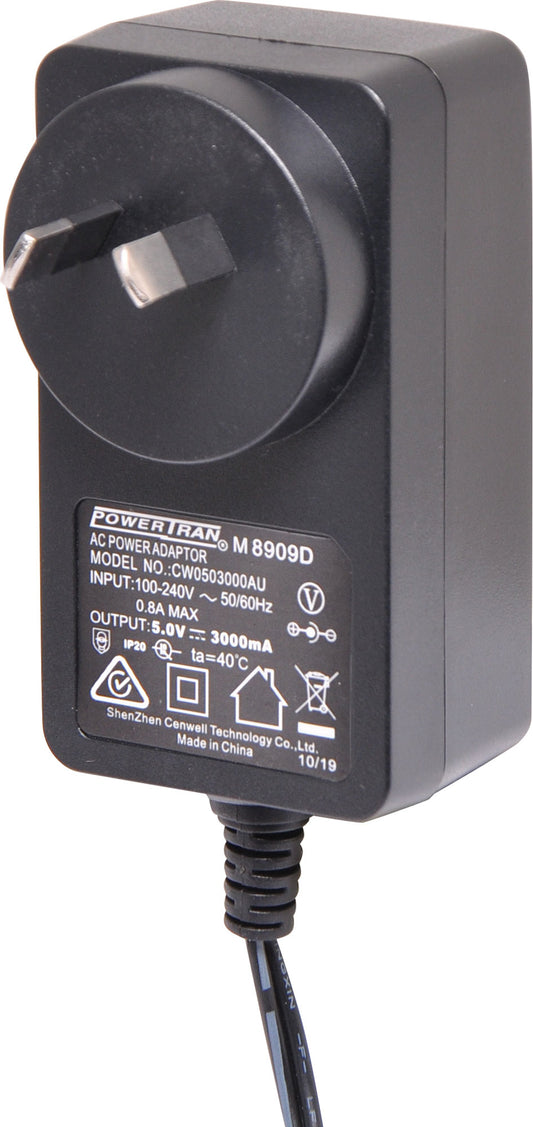 Power Adapter 5V DC 3A Appliance Power Supply Adapter M8909D