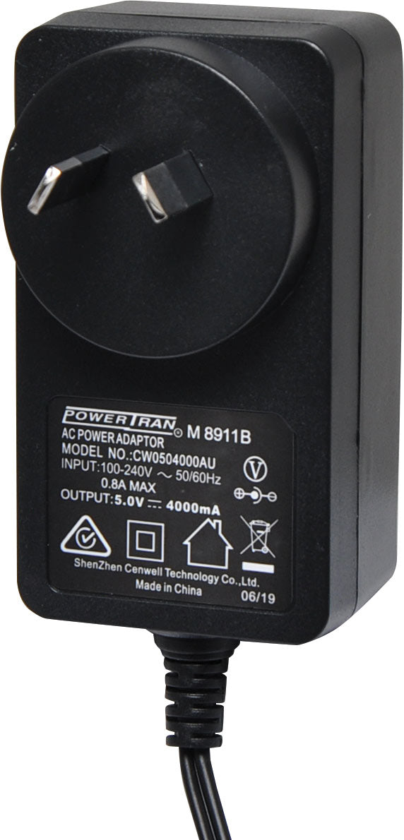 Power Adapter 5V DC 4A Appliance Power Supply Adapter M8911B