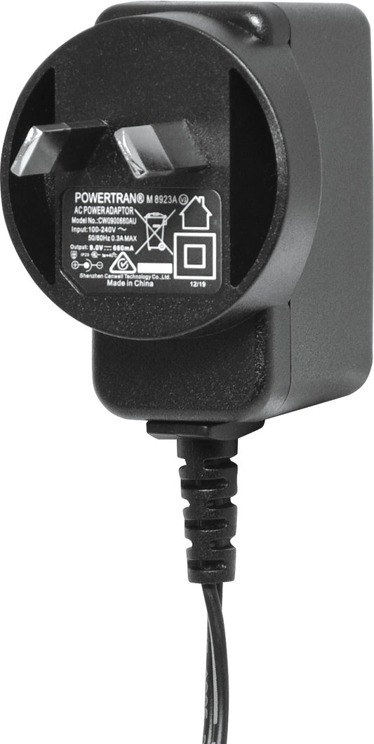 Power Adapter 9V DC 0.66A Appliance Power Supply Adapter M8923A