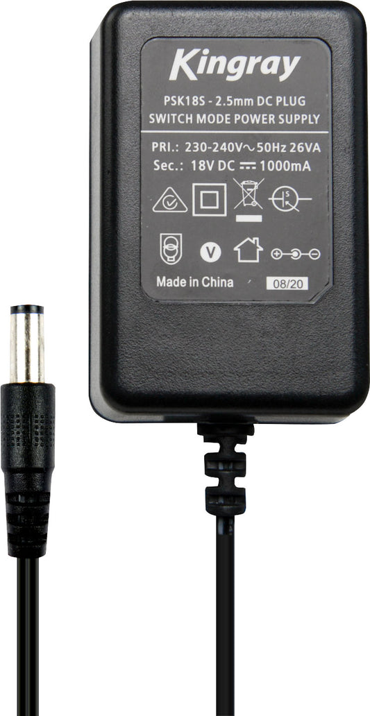 Television Accessory PSK18S 18VDC 1A Appliance Power Supply Adapter M9492