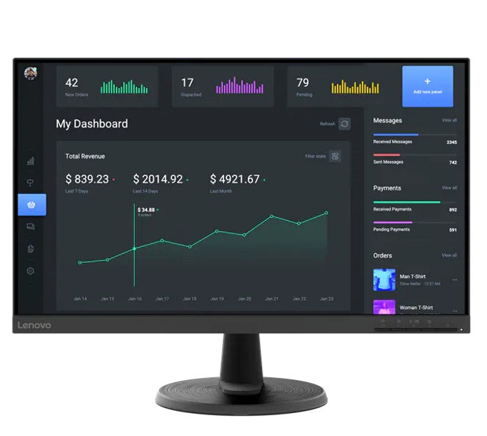 Lenovo ThinkVision 23.8" 75hz Freesync FHD Monitor MNLEN-C24-40