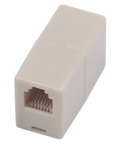 Telephone Rj12 Modular In Line Joiner 6p6c Straight MOD49