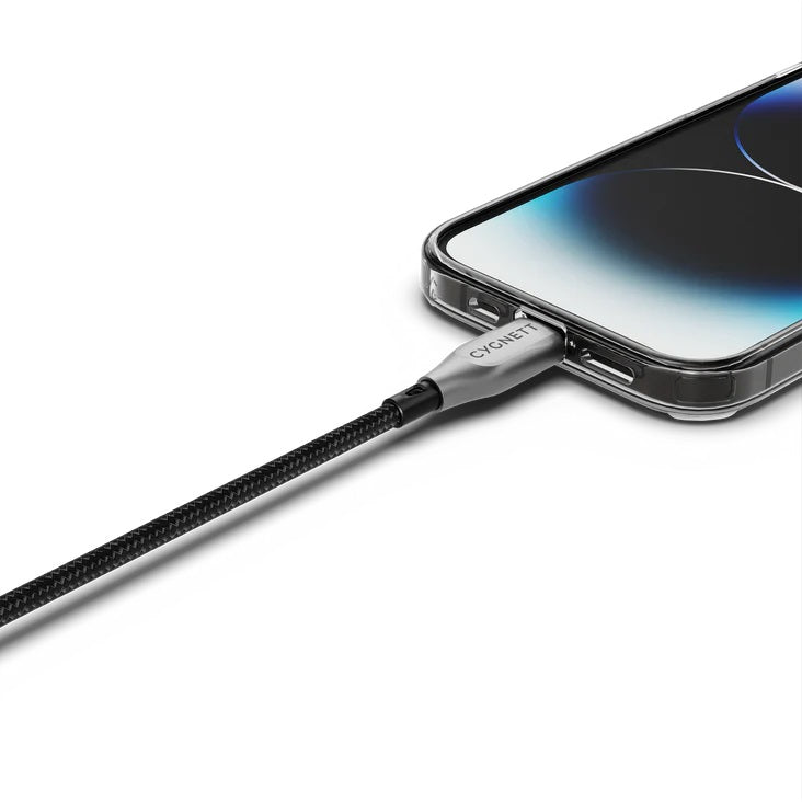 Cygnett Armoured Lightning To USB-A Cable 2m Black CY4660PCCAL