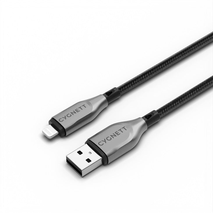 Cygnett Armoured Lightning To USB-A Cable 3m Black CY4662PCCAL