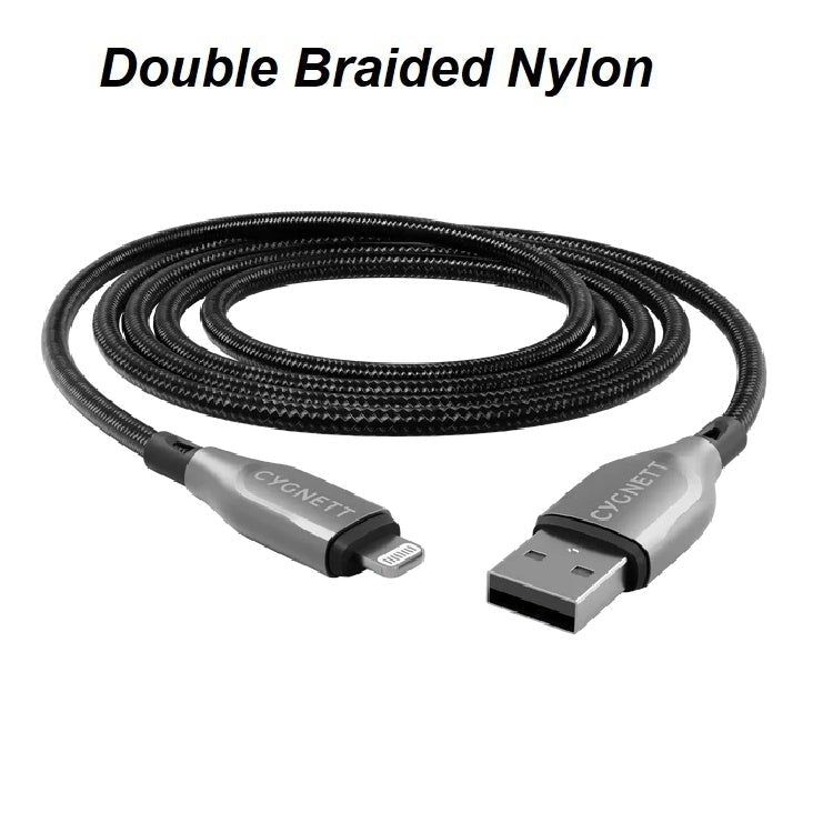 Cygnett Armoured Lightning To USB-A Cable 3m Black CY4662PCCAL