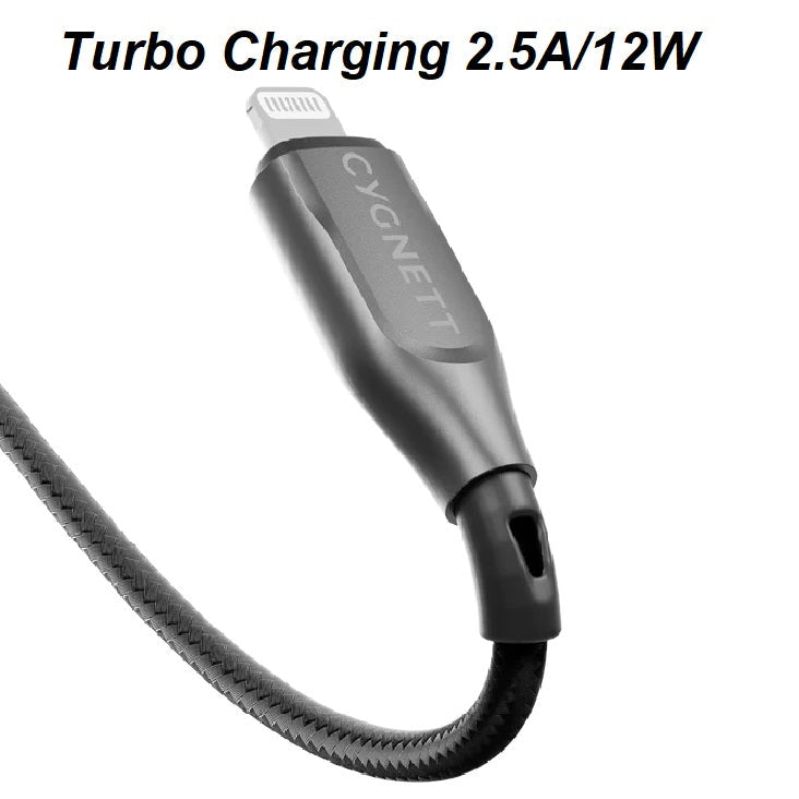 Cygnett Armoured Lightning To USB-A Cable 3m Black CY4662PCCAL