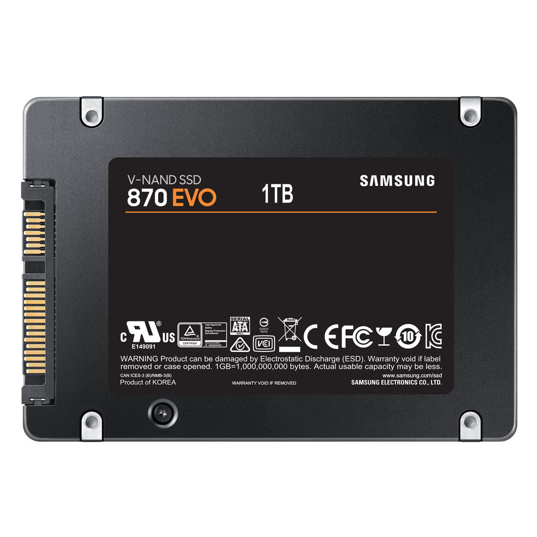 Samsung 870EVO 1TB SSD 2.5in HBS-870EVO-1TB