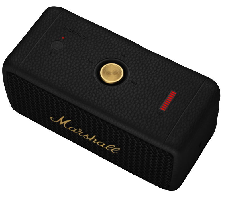 Marshall EmbertonII Portable Bluetooth Speaker Black & Brass 253148