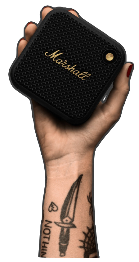 Marshall Willen Bluetooth Portable Bluetooth Speaker Black & Brass 251488