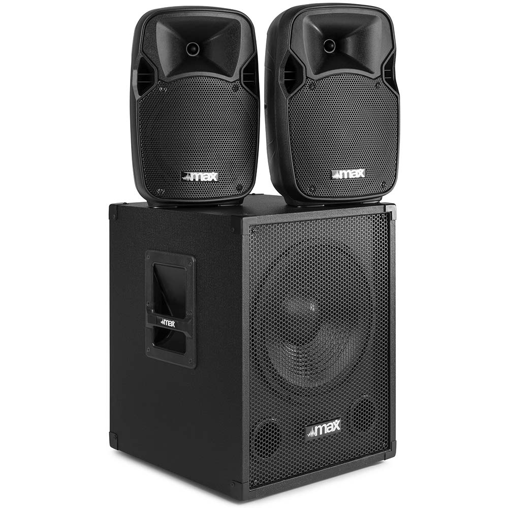 Max Mx700 2.1 Active Loudspeaker System 12" Subwoofer MX700