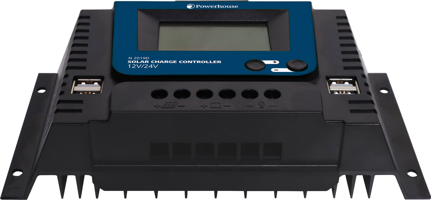 Solar Charge Controller With USB 12/24V 30A PWM N2019D