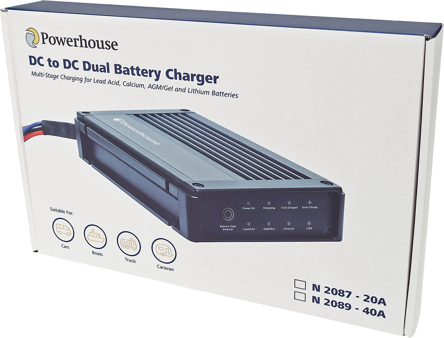 Battery Charger Dual With MPPT Solar Input 20A DC To DC N2087