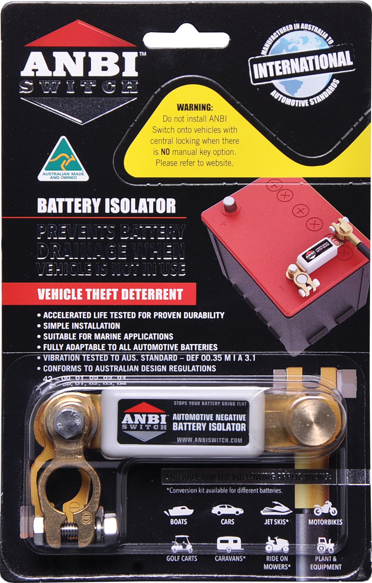 Battery Isolators ANBI Switch Battery Isolator N2090