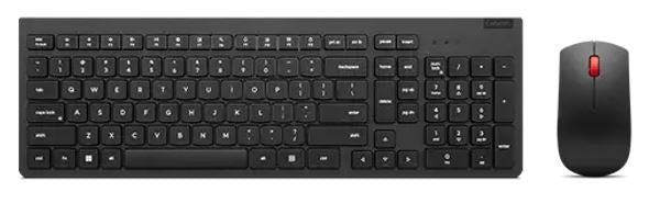 Lenovo Essential Wireless Combo Keyboard & Mouse Gen2 Low Profile Adjustable Tilt Leg Spill Resistant 1600DPI 3 buttons Optical Sensor 18mths Battery NAL-KBMWG2
