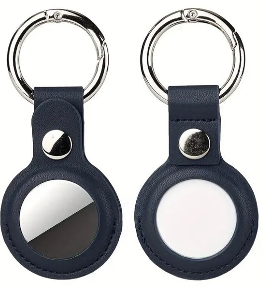 Airtags Case Faux Leather Key Ring Nblue NB51023