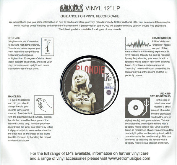 LP 12In Blondie Hits Live KXLP14