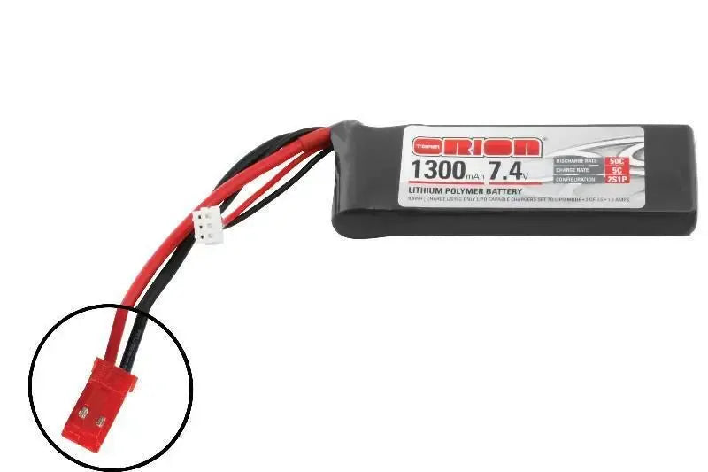 Team Orion 7.4v 1300mah LiPo 2s Jst Battery ORI60135