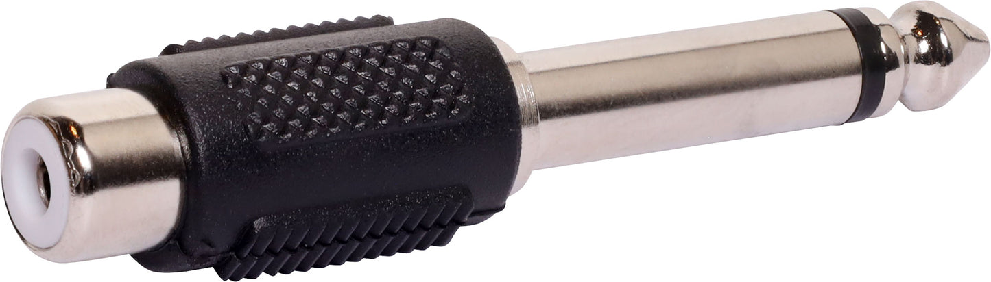 Jack Socket 6.35mm Mono Plug To RCA Female Adapter P0359