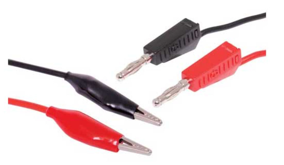 Test Leads - Banana Plugs To Croc Clips P0405B