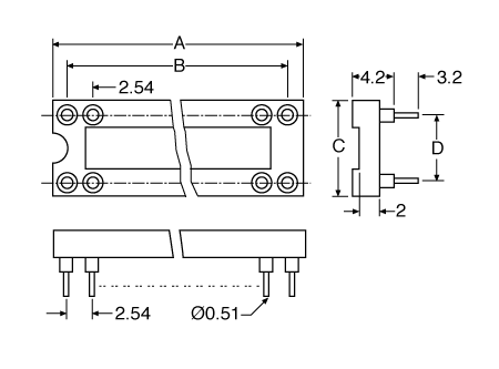 DIL Machined Pin IC Socket 24 Pin (0.6") P0540