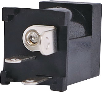 DC Power Connector 2.1mm Plastic PCB Mount Vert. DC Power Socket P0626