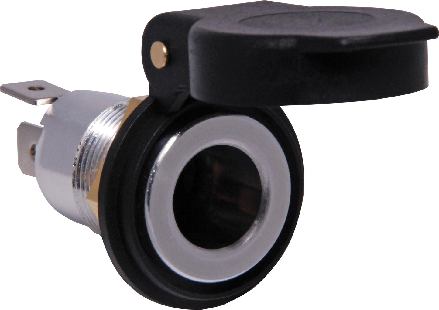 DC Power Connectors 12VDC 15A Female Panel Mount Merit Socket P0659