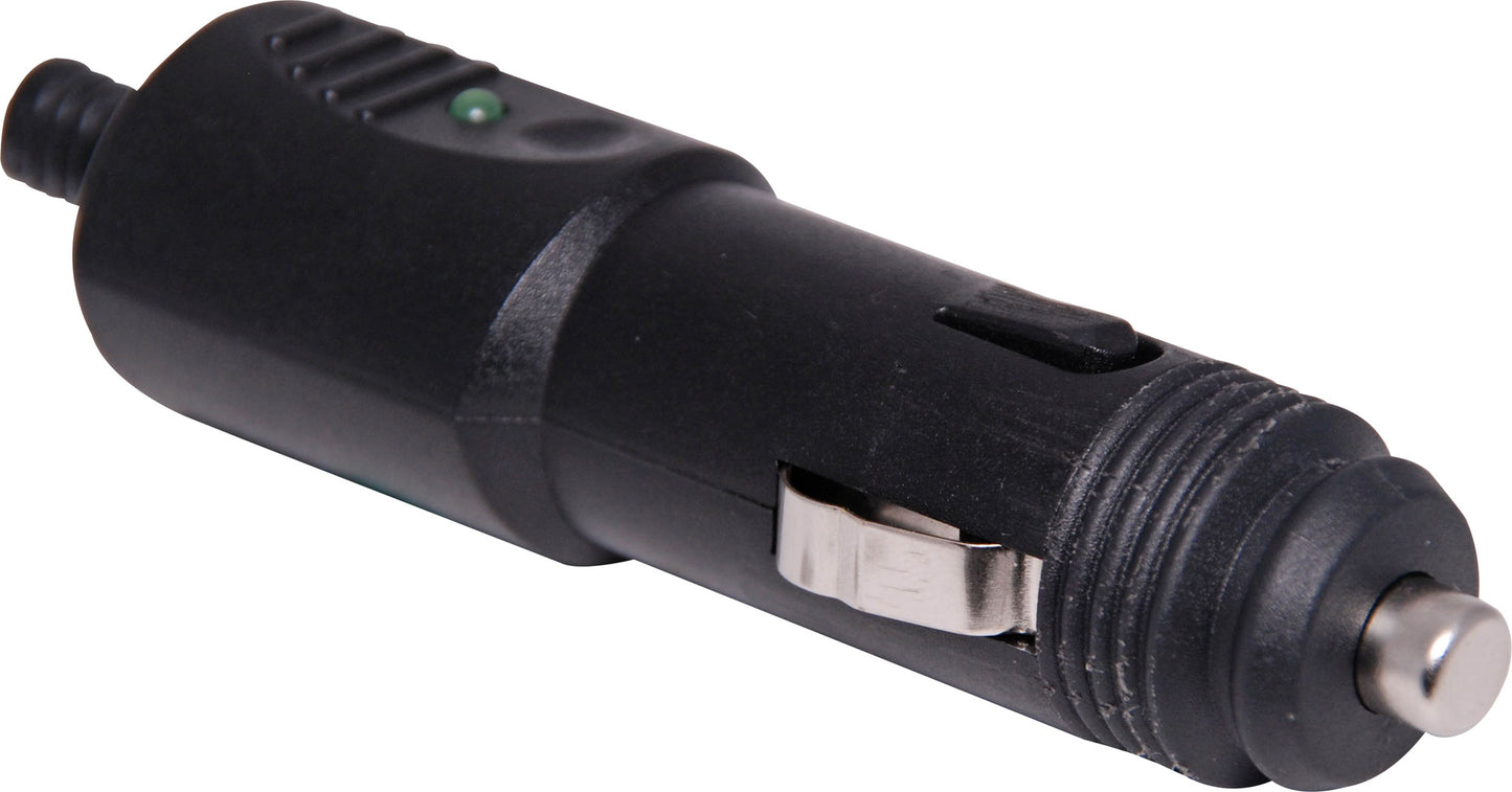 DC Power Connectors 12VDC Fused LED Male Line Car Accessory Plug P0663