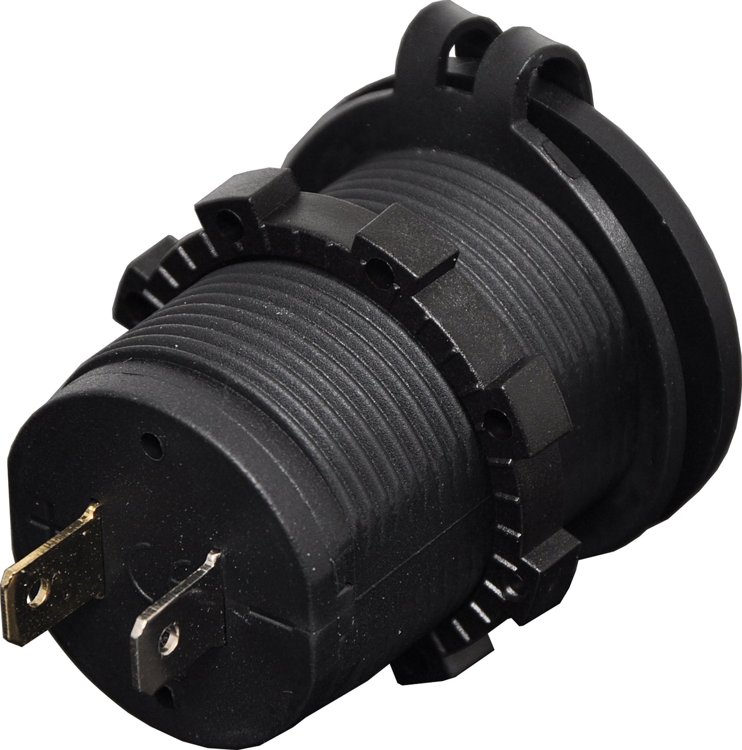 DC Power Connector Dual USB Waterproof Panel Mount 3.1A Charging Socket P0677A