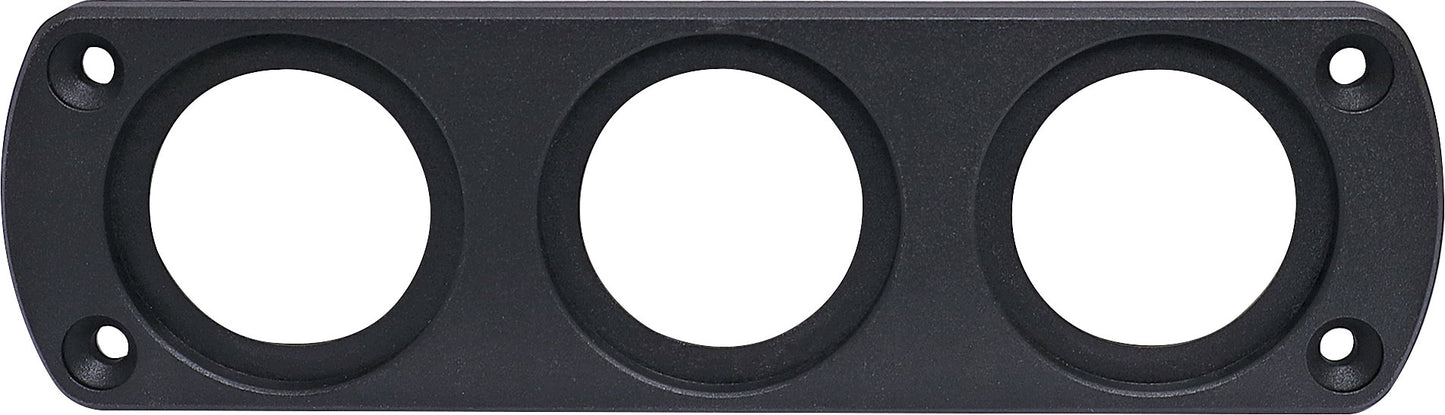 DC Power Connectors Triple Flush Panel Mount For Car Accessory Sockets P0684