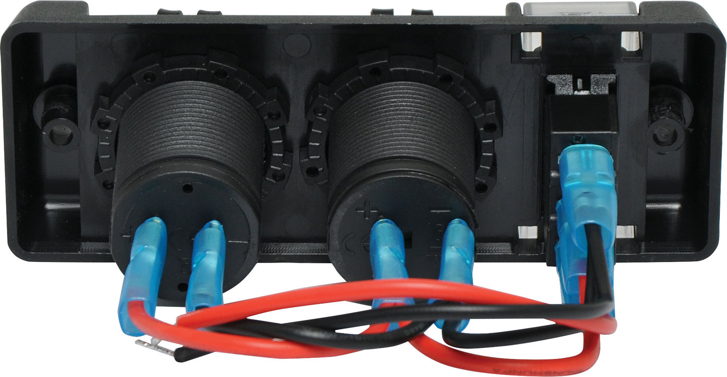 Car Accessory Flush Panel Mount Dual USB P0697