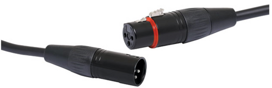 Audio Lead 3 Pin Male XLR To Female XLR Microphone Cable 1m - P0728