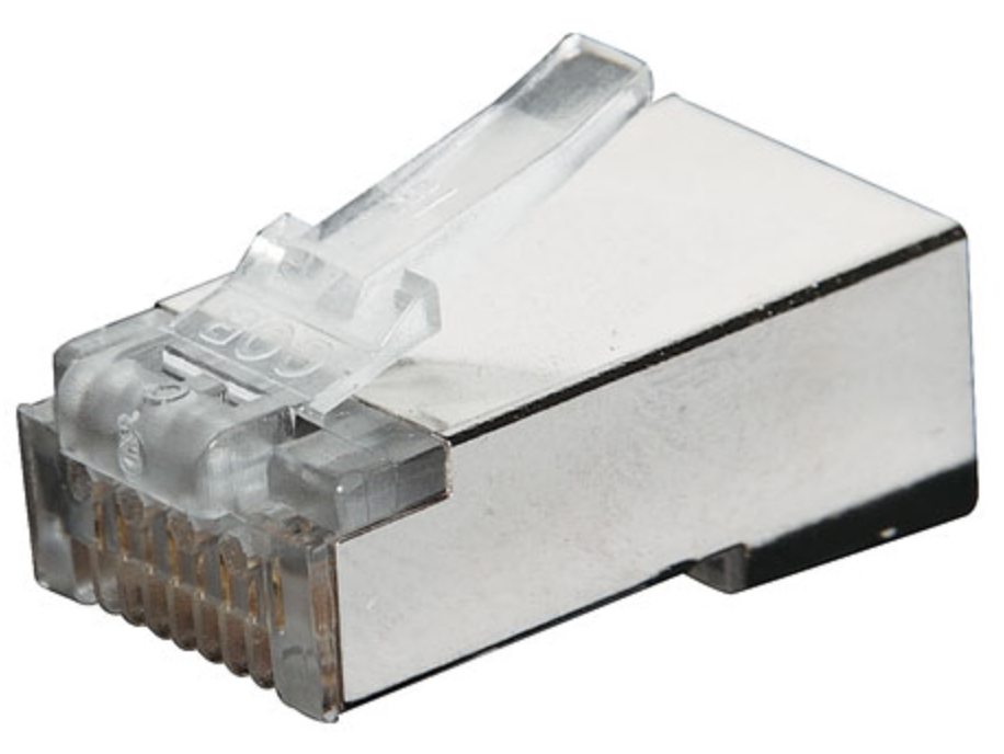 Modular RJ Connector RJ45 Modular Plug Cat5e Shielded (Suit Stranded Cable) 8P8C P1383