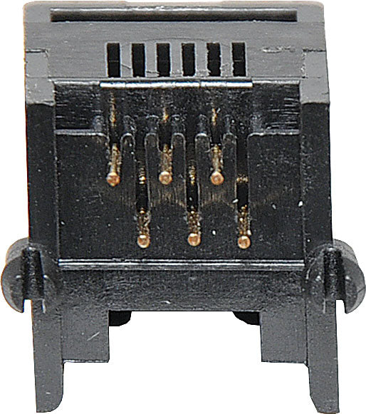 Modular Socket 6P6C RJ12 Low Profile PCB Mount P1425