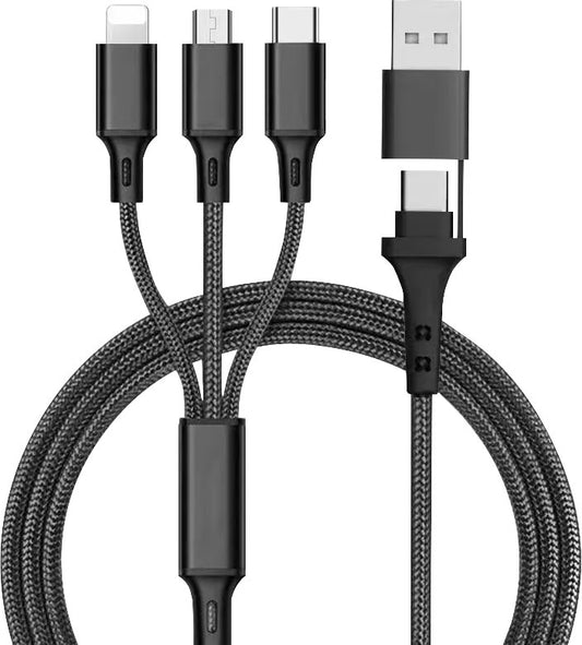 USB Charging Cable USB To Lightning / Micro / Type C 1.2m P1946A