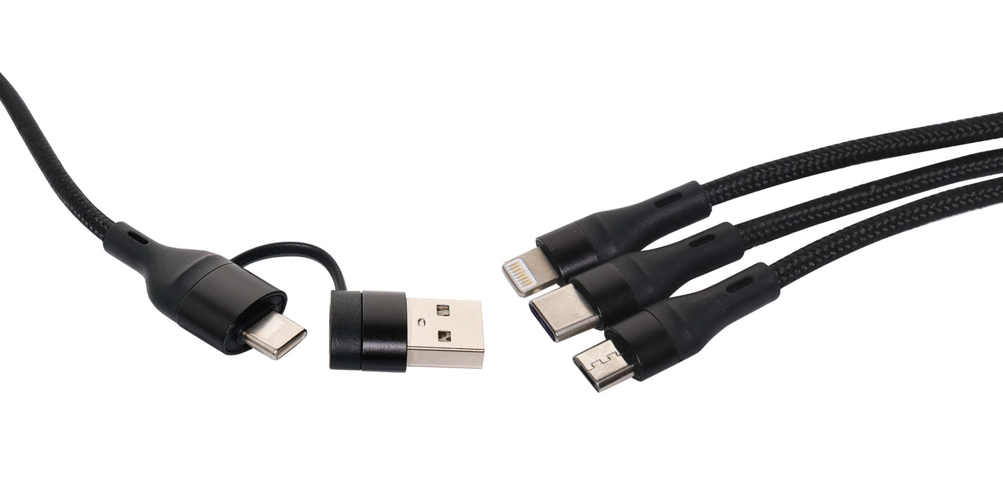 USB Charging Cable USB To Lightning / Micro / Type C 1.2m P1946A