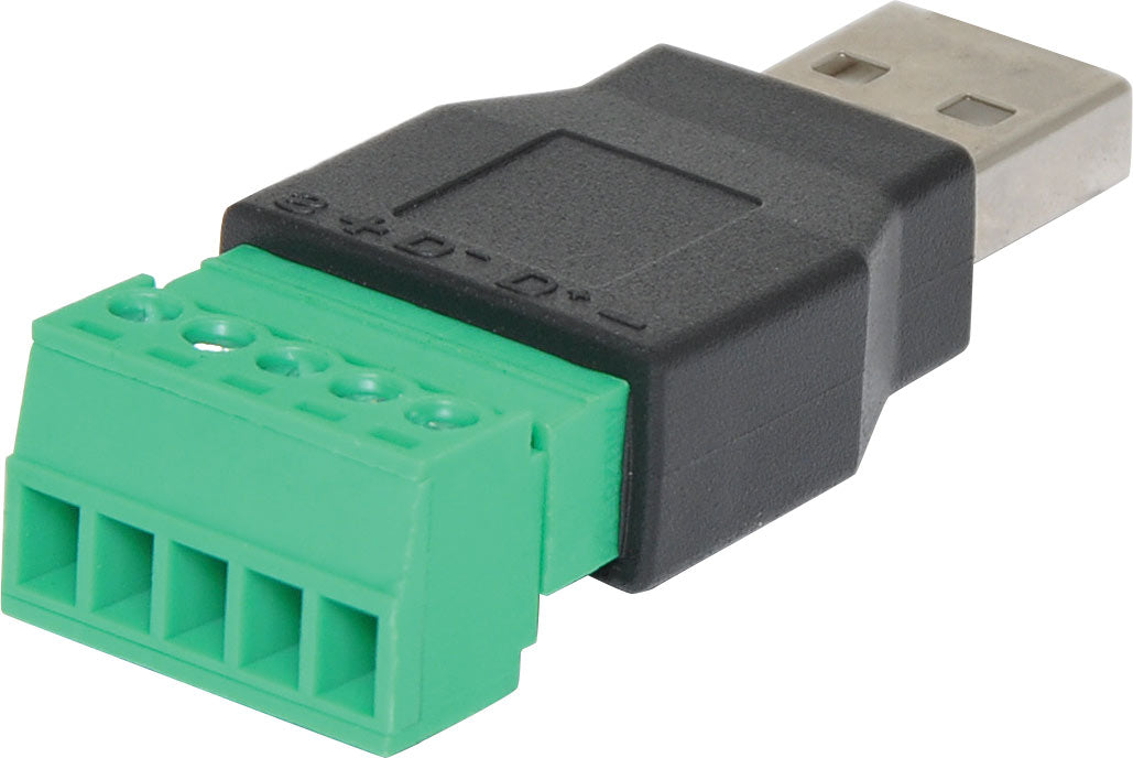 USB & SD USB-A Male Plug to 5-Pin Terminal Block P1977