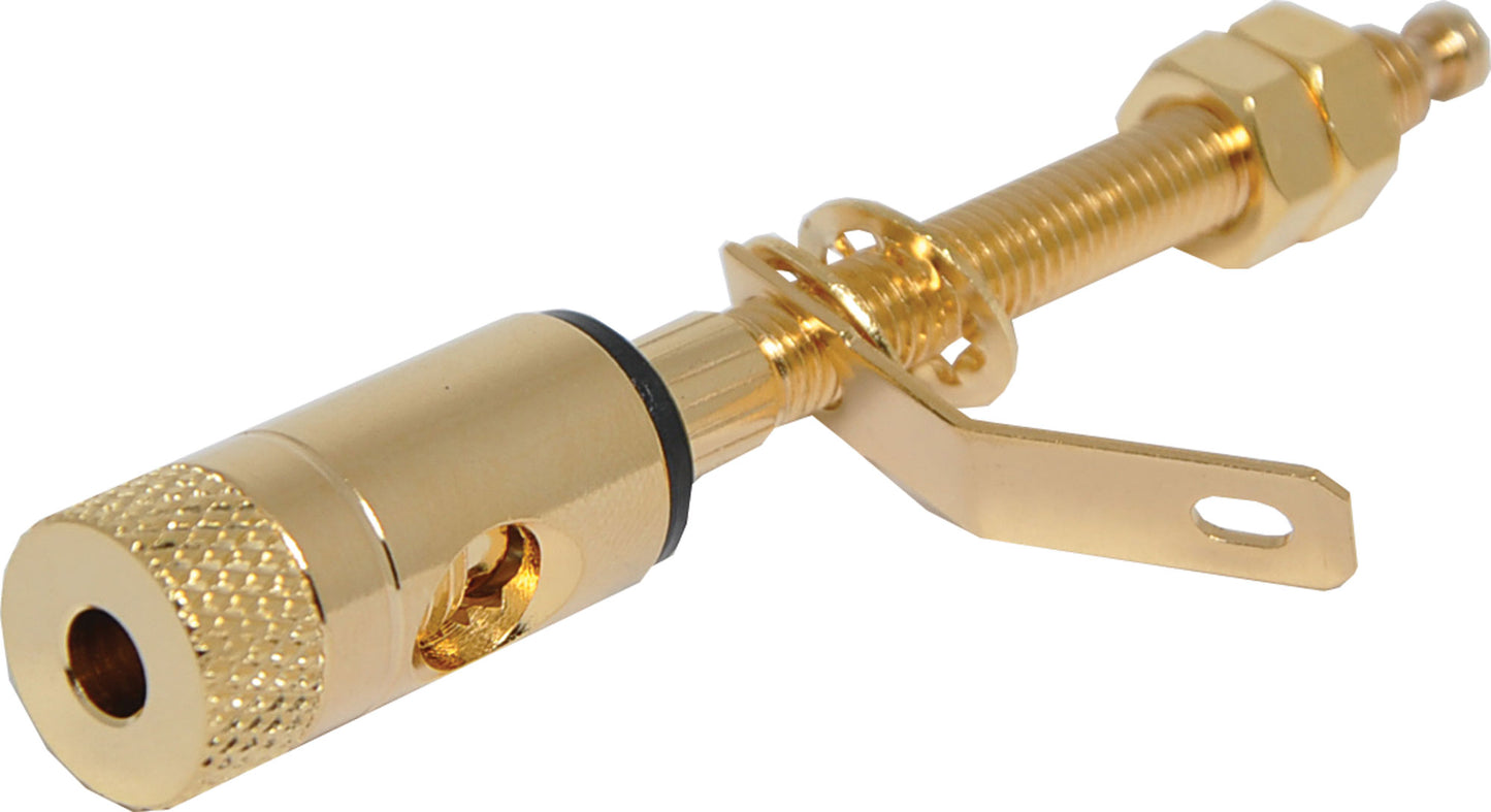 Banana & Binding Gold Plated Binding Post Black P2005