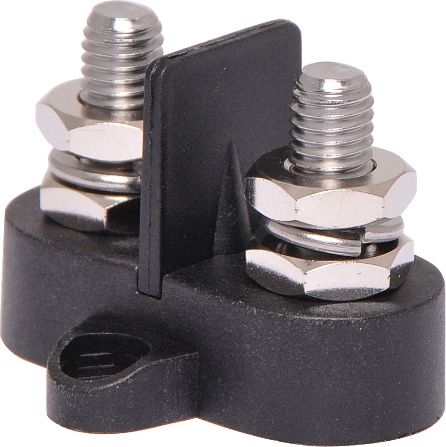 DC Power Connector Dual Black M8 Power Distribution Post P2176