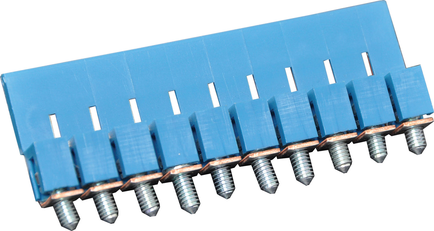Screw Terminals Shorting Link For 35A DIN Rail Terminals Blue P2467