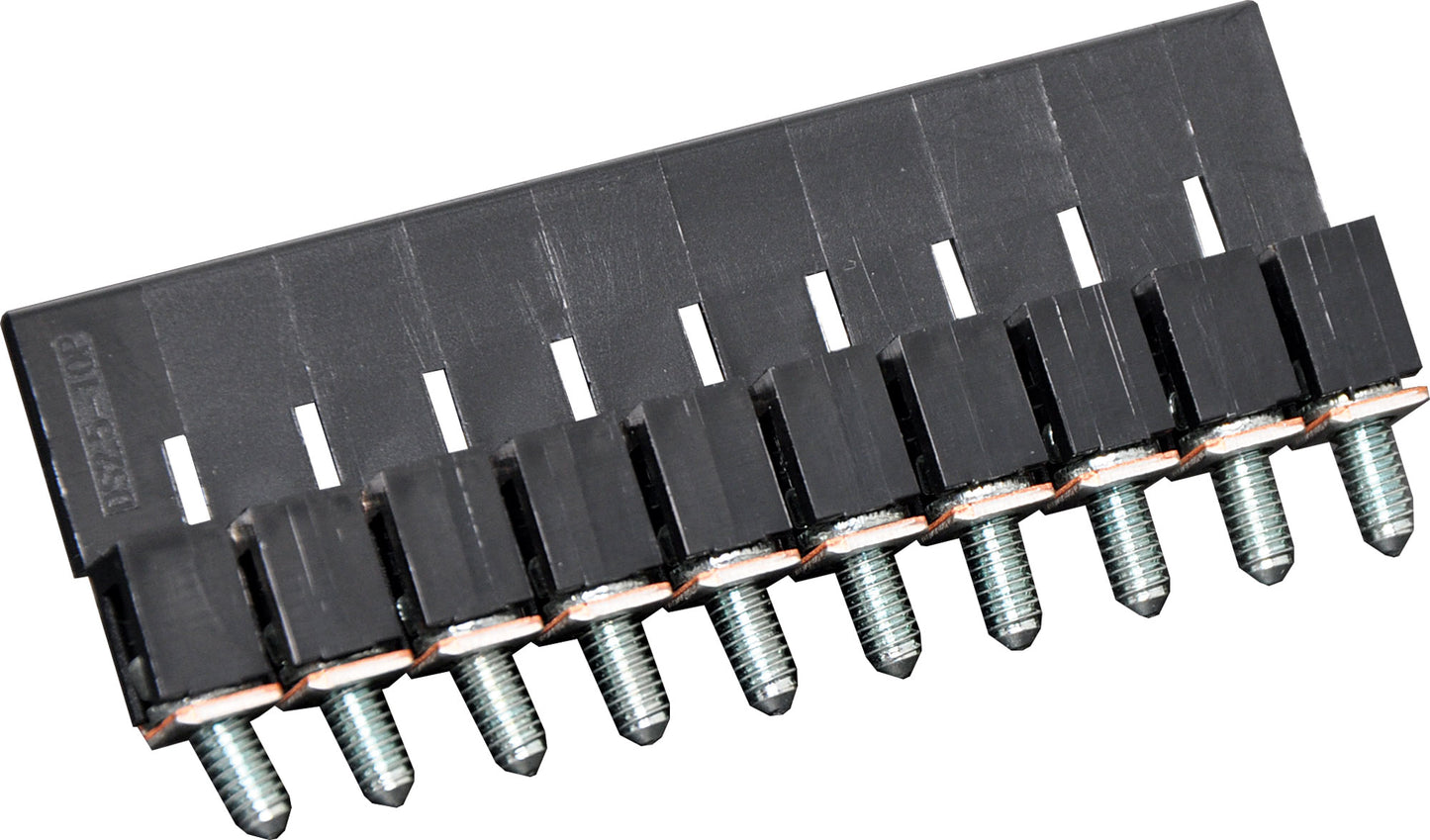 Screw Terminals Shorting Link For 25A DIN Rail Terminals Black P2469