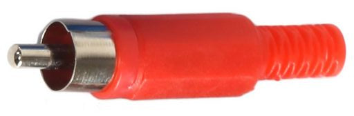 Plug RCA Red Plastic P351RD