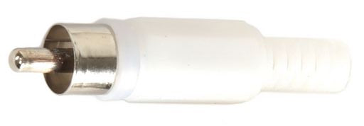 Plug RCA White Plastic P351WH