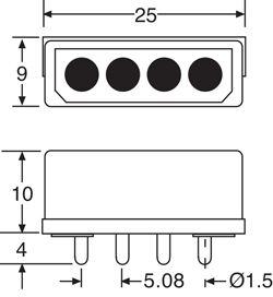 Pluggable Header 5.08mm 4 Pin Male PCB Mount Connector P5670