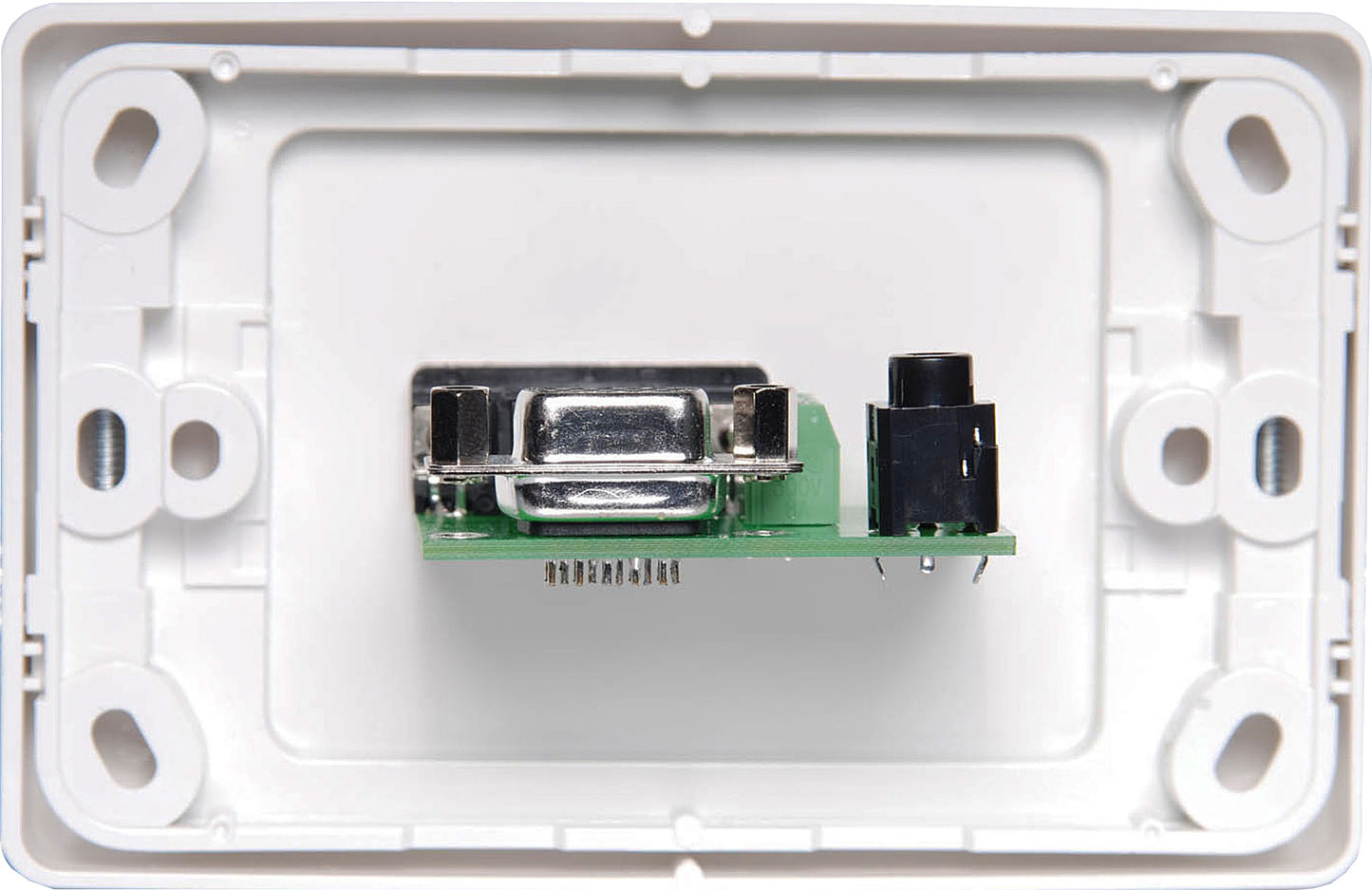 Wall Plate VGA + 3.5mm audio Dual Cover - Plug Connections P5934