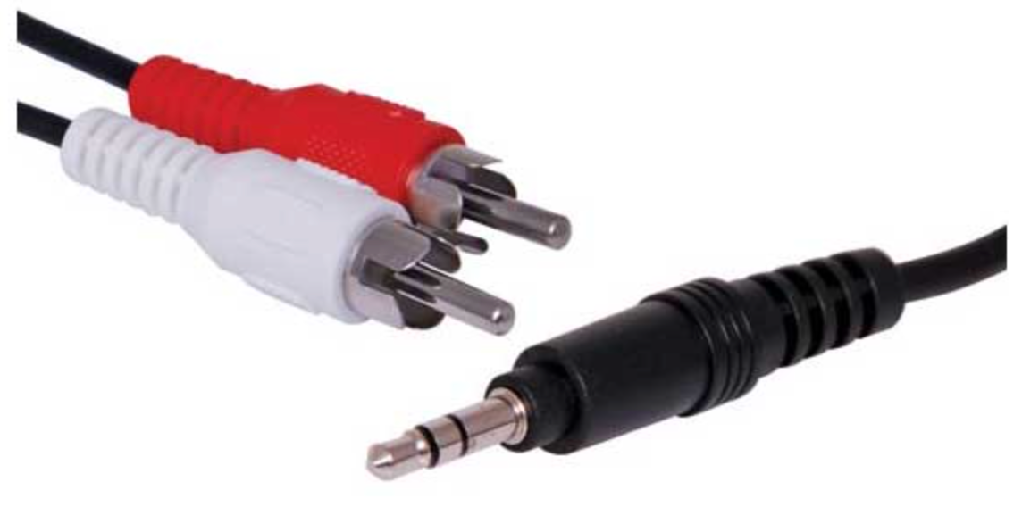 Audio Lead 3.5mm Stereo Plug to 2 RCA Male Cable 1.5m P6020A